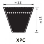 KIILAHIHNA PROFIILI XPC (KORKEUS 18MM LEVEYS 22MM)