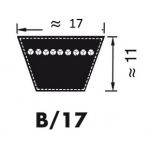 KIILAHIHNA PROFIILI B (KORKEUS 11MM LEVEYS 17MM)