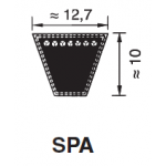 KIILAHIHNA PROFIILI SPA (KORKEUS 10MM LEVEYS 12,7MM)