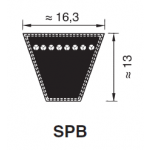 KIILAHIHNA PROFIILI SPB (KORKEUS 13MM LEVEYS 16,3MM)