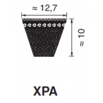 KIILAHIHNA PROFIILI XPA (KORKEUS 10MM LEVEYS 12,7MM)