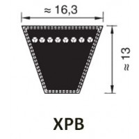 KIILAHIHNA PROFIILI XPB (KORKEUS 13MM LEVEYS 16,3MM)