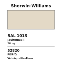 JAUHEMAALI SHERWIN-WILLIAMS RAL1013 PE/P/Q 20KG