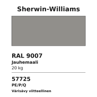 JAUHEMAALI SHERWIN-WILLIAMS RAL9007 PE/P/Q 20KG